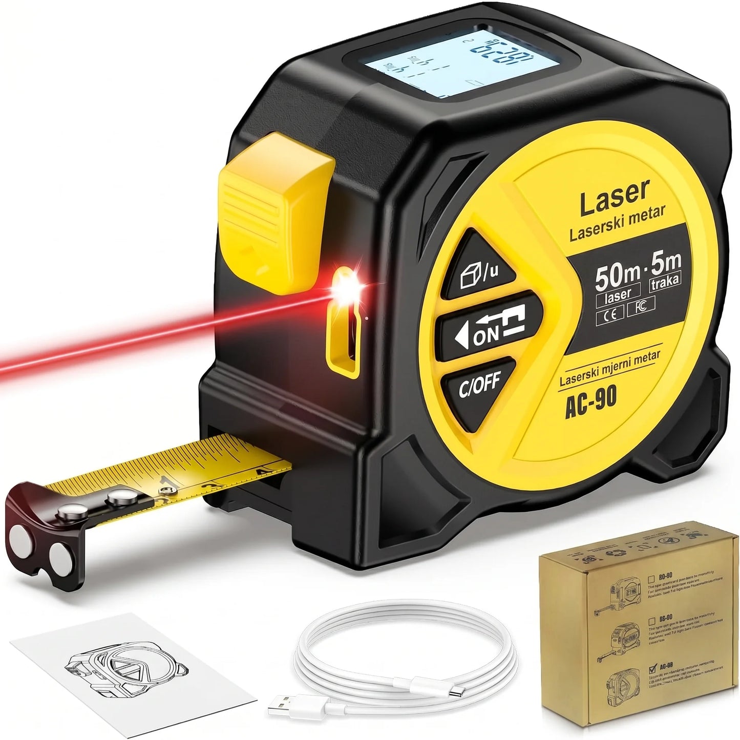 Profesionalni Digitalni laserski metar 2-u-1