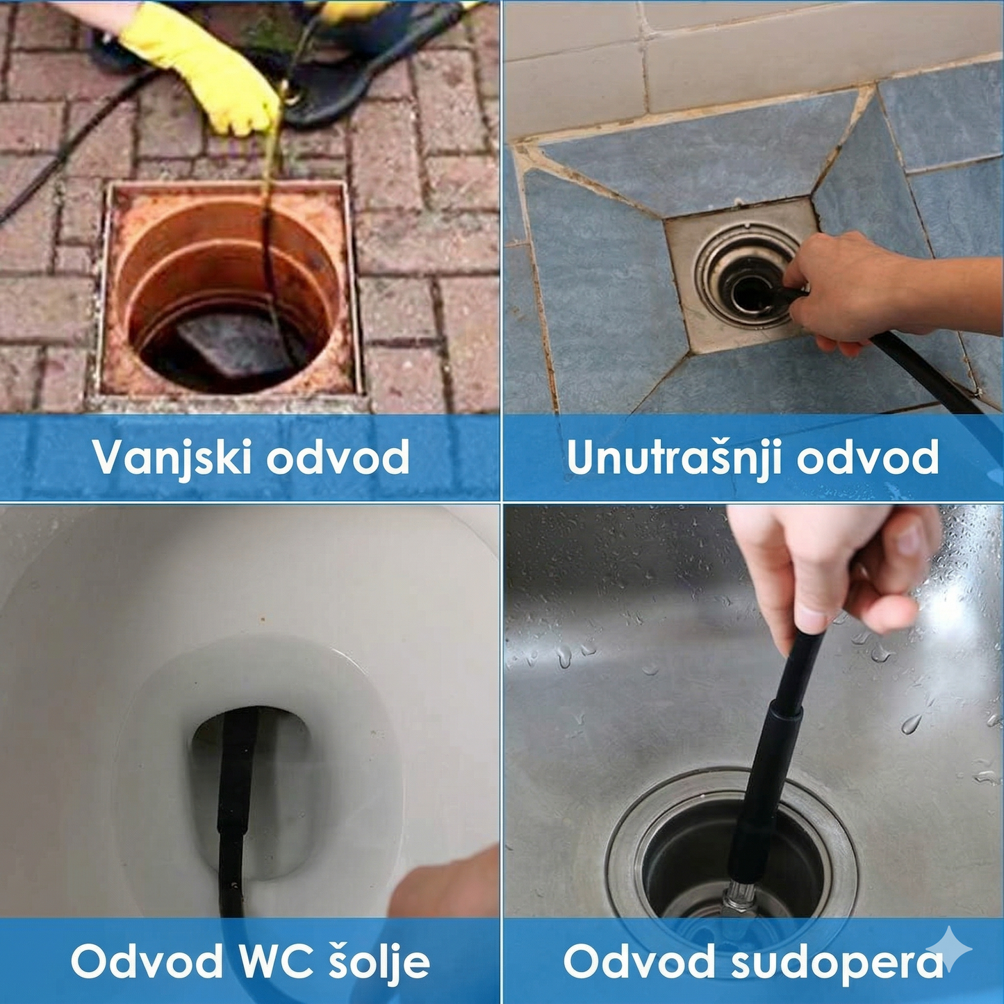 Crijevo za Odštopavanje Odvoda - 10 metara