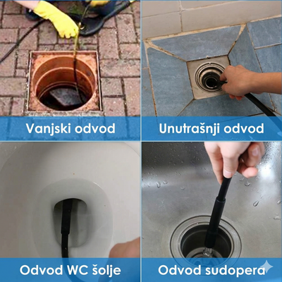 Crijevo za Odštopavanje Odvoda - 10 metara / 20 metara