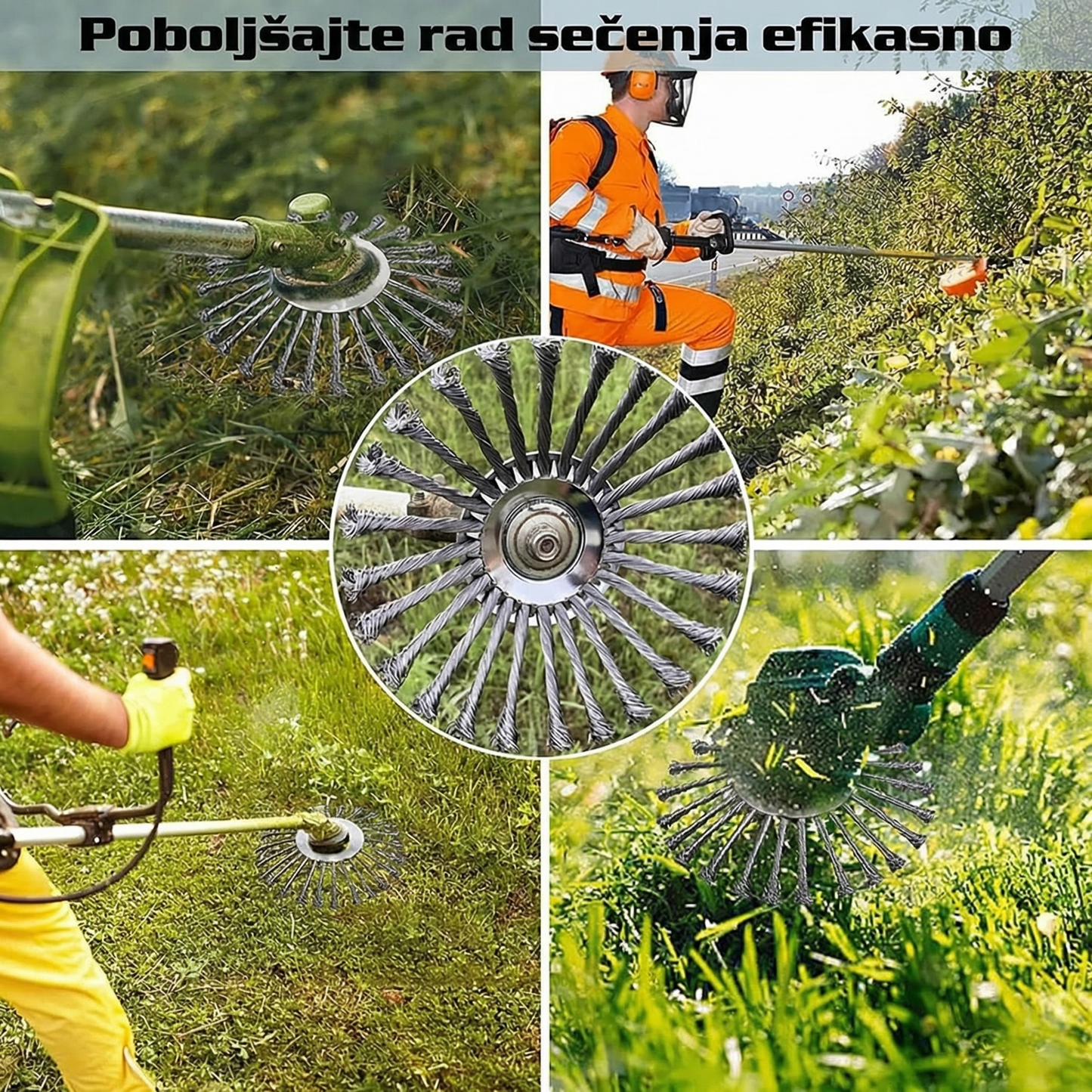 Neuništivi čelični žičani disk za trimer