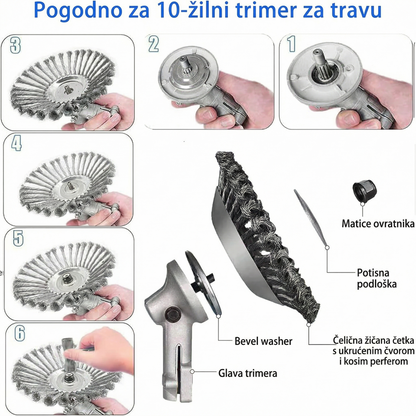 Neuništivi čelični žičani disk za trimer