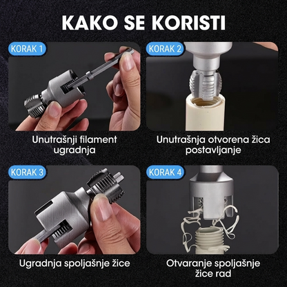 Alat za Unutrašnje i Vanjske Navoje Cijevi (Set od 2 Komada) - 1/2 i 3/4 cola